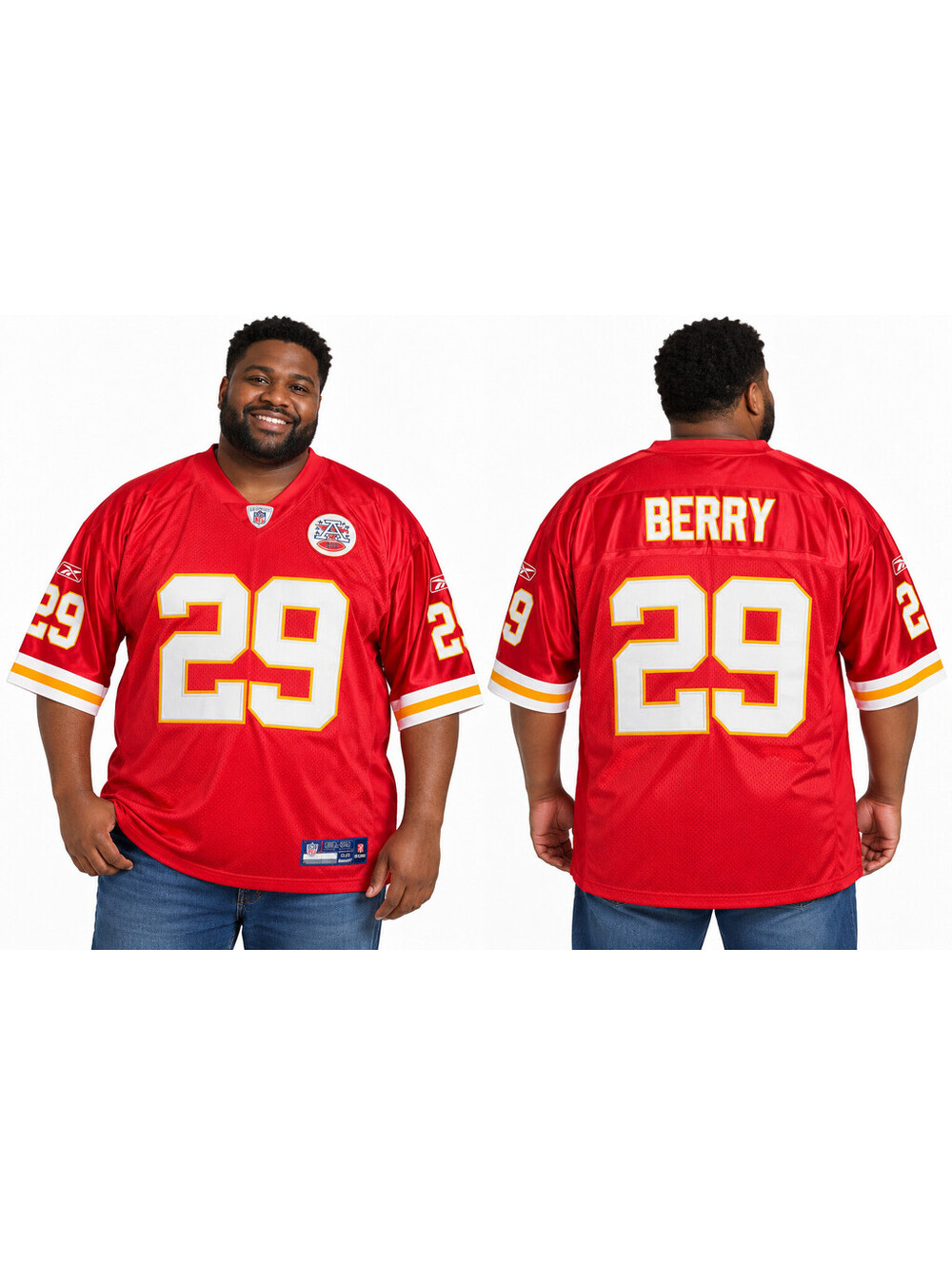 Men’s Vintage Reebok Sz 56 (3XL) Kansas City Chiefs Jersey #29 Eric Berry Rare
